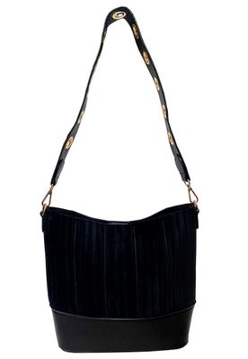 Cartera Cuero Ecológico CRO57 Negro