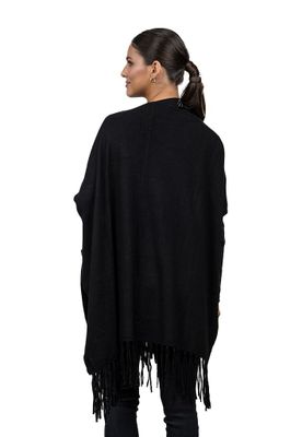 Imagen 2 del producto Poncho PO062 tejido Negro