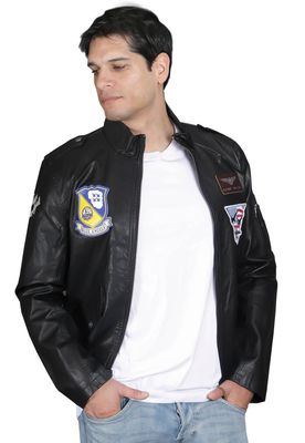 Chaqueta Ecocuero CHG46 Negro