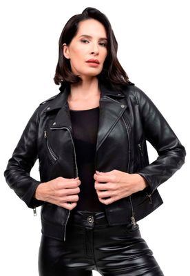 Chaqueta EcoCuero CHG67 Negro