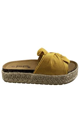 Sandalia Gamuza Ecológica ZAY95 Amarillo