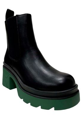 Imagen 2 del producto Botin Ecocuero ZAZ60 Negro Verde