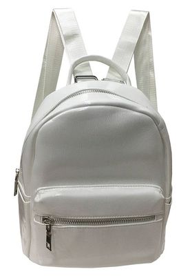 Mochila Cuero Ecológico CRT44 Blanco