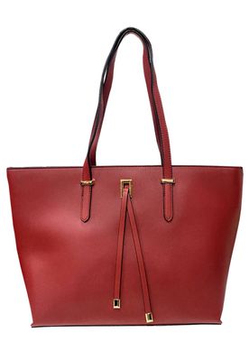 Cartera Cuero Ecológico CRT60 Burdeo