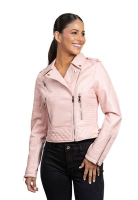 Chaqueta CHG80 Ecocuero Rosado