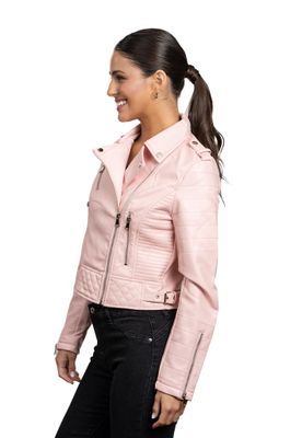 Imagen 2 del producto Chaqueta CHG80 Ecocuero Rosado
