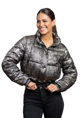 Parka CHG77 Poliéster Plata