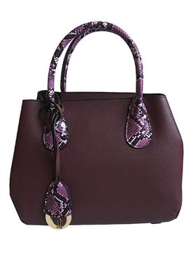 Cartera Cuero Ecológico CRS98 Burdeo