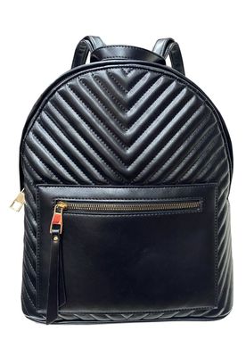 Mochila Cuero Ecológico CRU07 Negro
