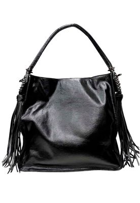 Cartera Cuero Ecológico CRO15 Negro