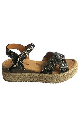 Sandalia Ecocuero ZAX35 Snake Black