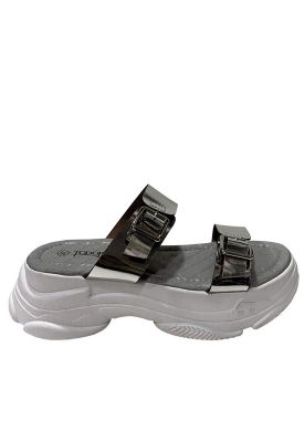 Sandalia Ecocuero ZAZ28 Plata