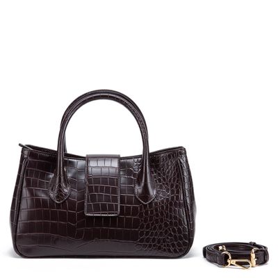 Cartera  Dos Asas Pequeña  Gacel  Chocolate  Car3215