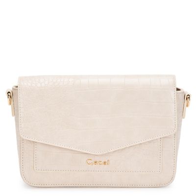 Cartera  Bandolera Grande  Gacel  Off White  Car3179