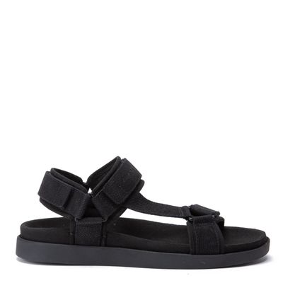 Sandalia Semi Abierta  Berna  Guante  Negro  0035860