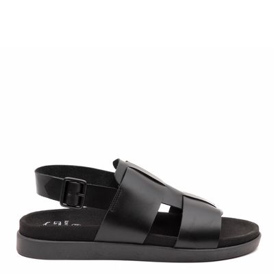 Sandalia Semi Abierta  Berna  Guante  Negro  0035498