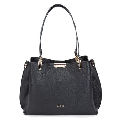 Imagen 1 del producto Cartera Dos Asas Grande Gacel Negro Car3174