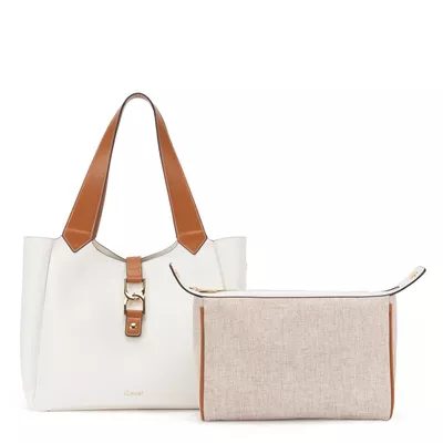 Cartera  Dos Asas Grande  Gacel  Blanco  Car3308