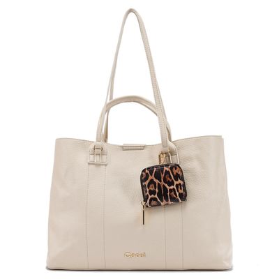 Cartera  Shopping Notebook  Gacel  Off White  Car3287