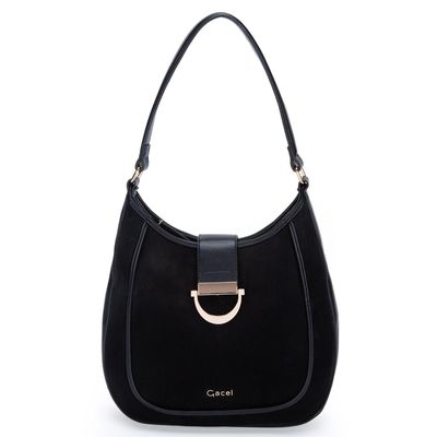 Cartera  Oval Grande  Gacel  Negro  Car3211