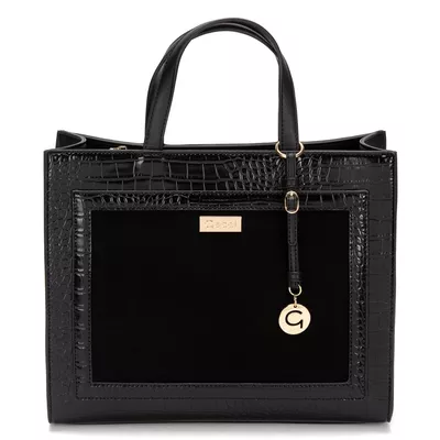 Cartera  Dos Asas Grande  Gacel  Negro  Car3217