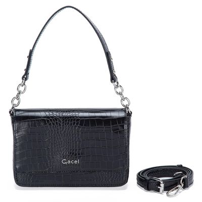 Imagen 2 del producto Cartera  Retro Con Tapa Grande  Gacel  Negro  Car3190