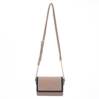 Cartera  Retro Con Tapa  Gacel  Taupe  Car3170