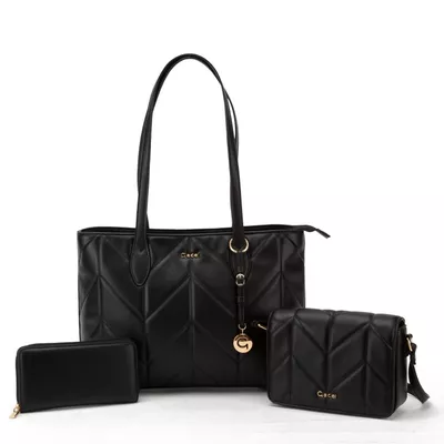 Cartera  Shopping Promocional  Gacel  Negro  Car3336