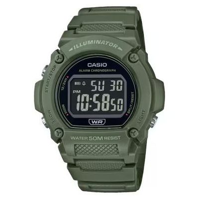 Reloj Casio w219hc-3bvdf verde hombre