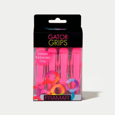 Set pinzas Framar fucsia 4 un