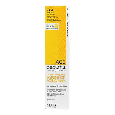 Imagen 1 del producto Tinte Permanente Anti-Edad En Crema Liquida De 60 ml Aclarado Rubio Ceniza HLA Age