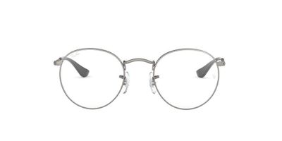 Lentes Ópticos Ray-Ban Round Metal RX3447V Gris