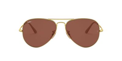 Lentes De Sol Ray-Ban RB3689 Aviator Metal Ii Dorado Unisex