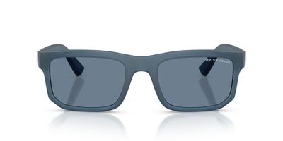 Anteojos De Sol Armani Exchange AX4165S Matte Frosted Blue Dark Blue Polar Azul Hombre