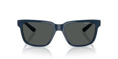 Anteojos De Sol Armani Exchange AX4026S Shiny Navy Blue Smoke Azul Unisex