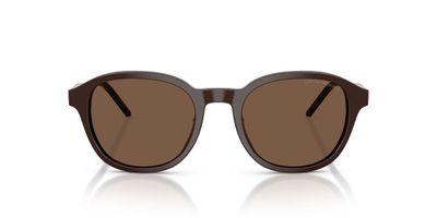 Lentes De Sol Emporio Armani Shiny Brown Brown EA4247U Café Hombre