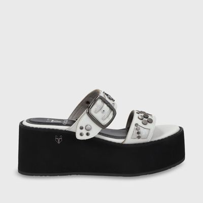 Sandalia Plataforma Blanco Mujer 15620 Gotta