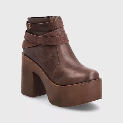 Botín Plataforma Café Mujer 15035 Gotta