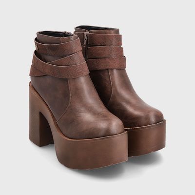 Imagen 2 del producto Botín Plataforma Café Mujer 15035 Gotta