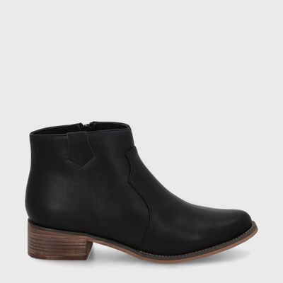 Botin Taco Negro Mujer 13556 Gotta
