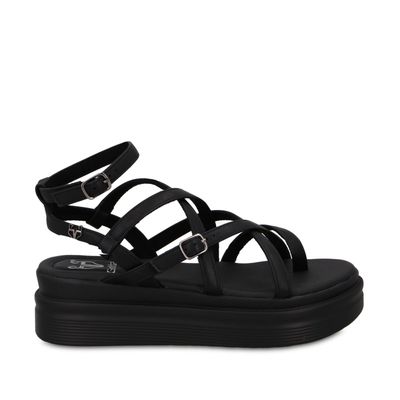 Sandalia Plataforma Negra Mujer 43017 Gotta