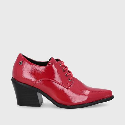 Zapato Taco Rojo Mujer 33763 Gotta