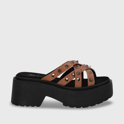 Sandalia Plataforma Beige Mujer 45984 Gotta