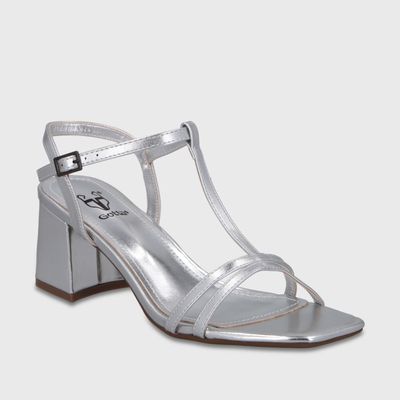Imagen 2 del producto Sandalia Taco Plateada Mujer 64031 Gotta