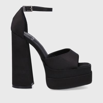 Sandalia Plataforma Negra Mujer 25911 Gotta