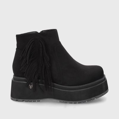 Imagen 1 del producto Botin Plataforma Negro Mujer 1509A Gotta