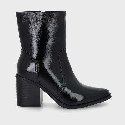 Botin Taco Negro Mujer 53783 Gotta