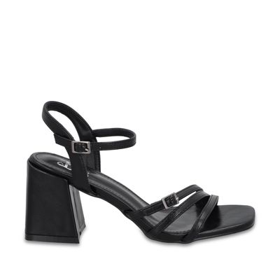 Sandalia Taco Negra Mujer 35134 Gotta