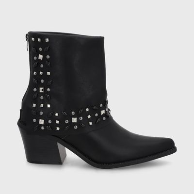 Botin Taco Negro Mujer 33768 Gotta