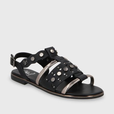 Imagen 2 del producto Sandalia Plano Negro Mujer 55212 Gotta